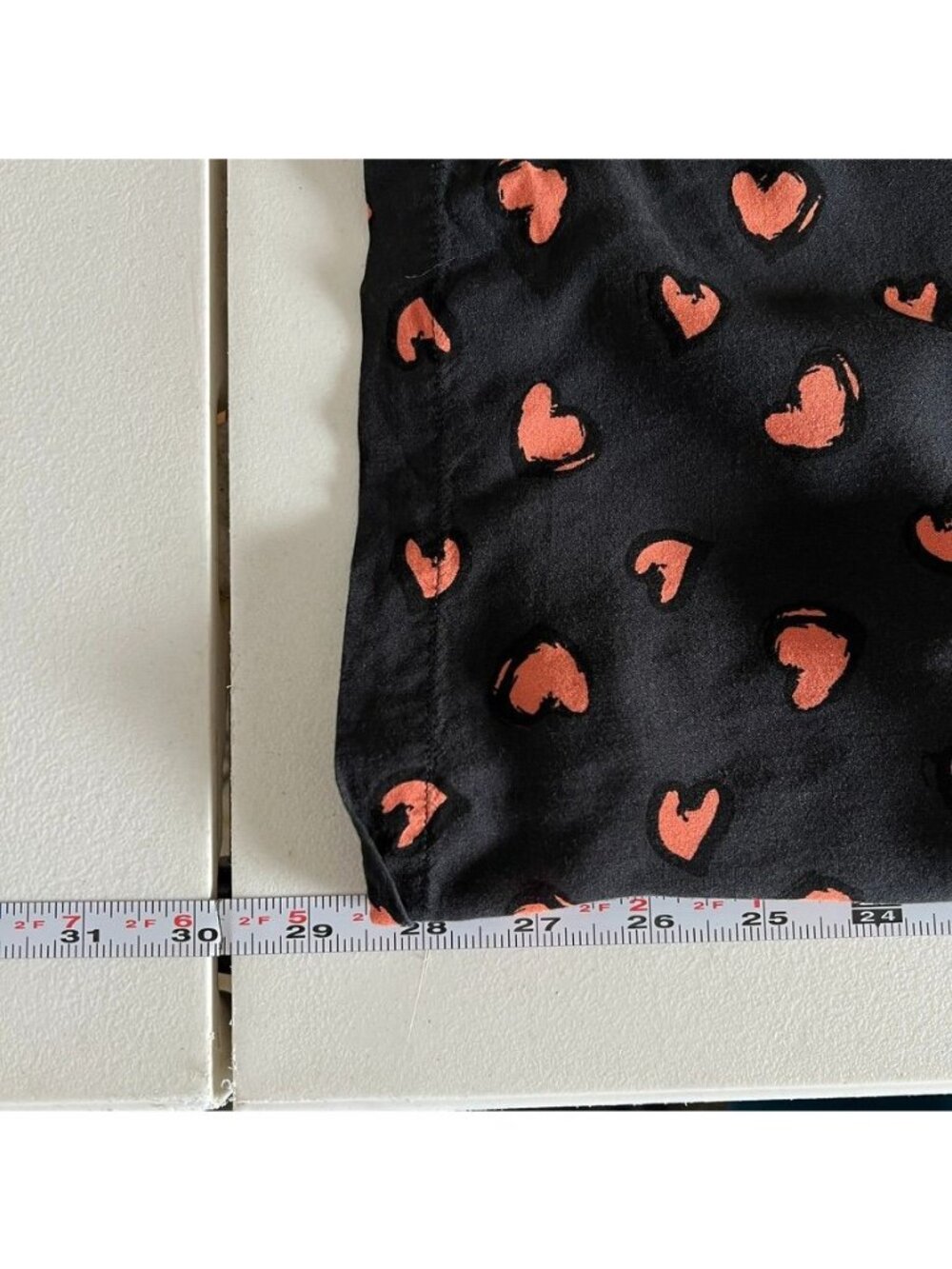 AllSaints Mnanza SS Shirt Mens L AOP Black Heart Print Short Sleeve Camp Collar - Picture 9 of 11
